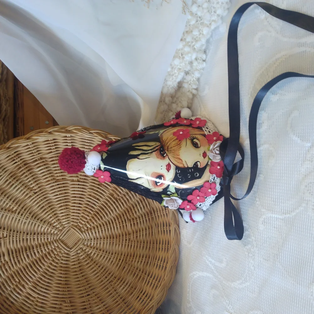 Handmade Party Hat with Ribbon
